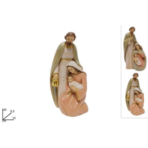 NATIVITA 20CM EFFETTO LEGNO 2 ASSORTITI